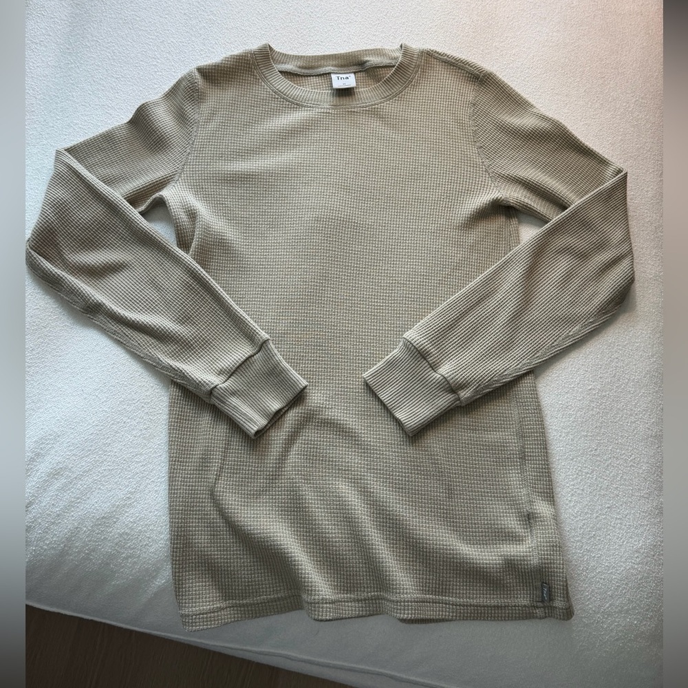 Aritzia Thermal Crewneck - Dry Basil Green size XS